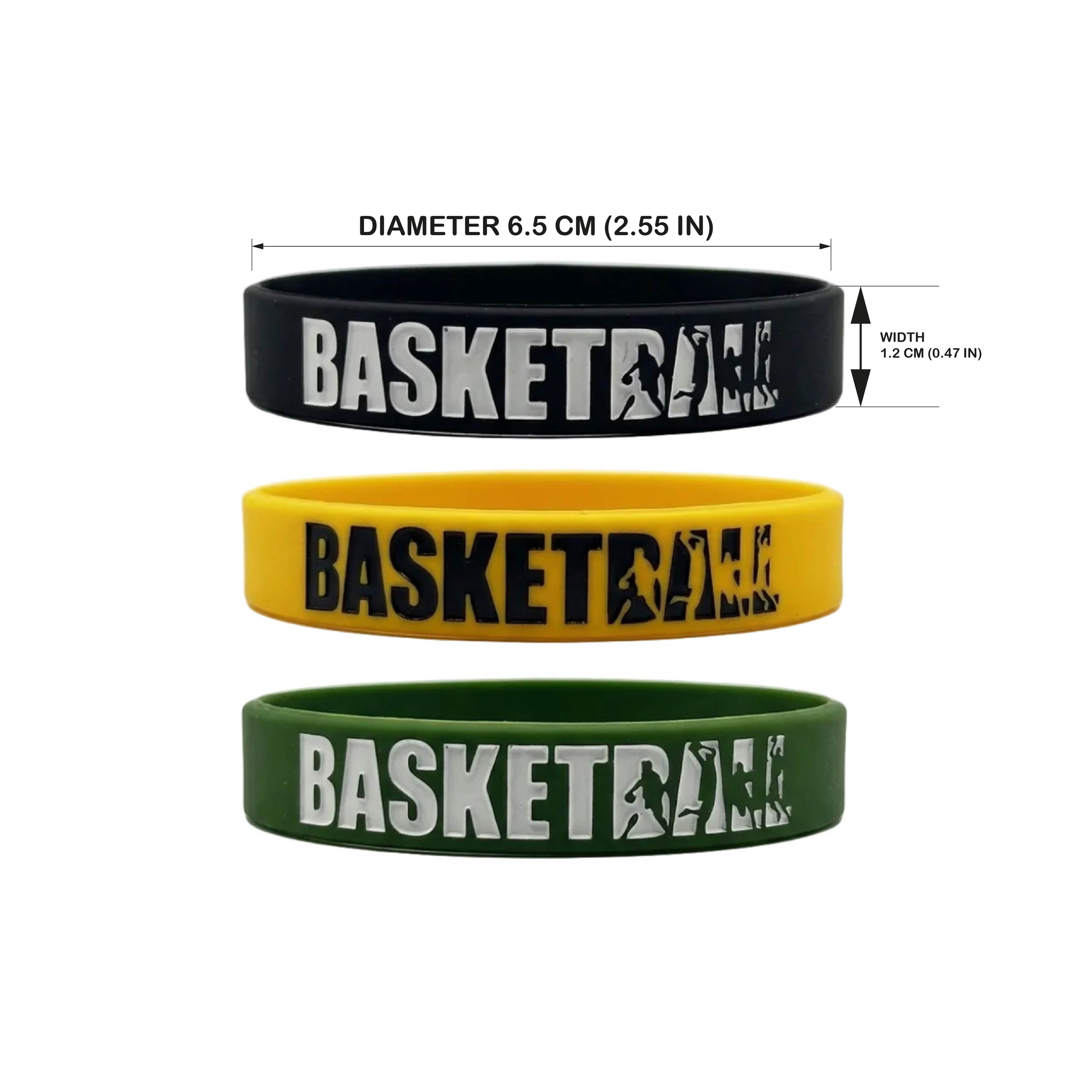 Basketball Sport Wristband (3 Pack)