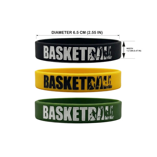 Basketball Sport Wristband (3 Pack)