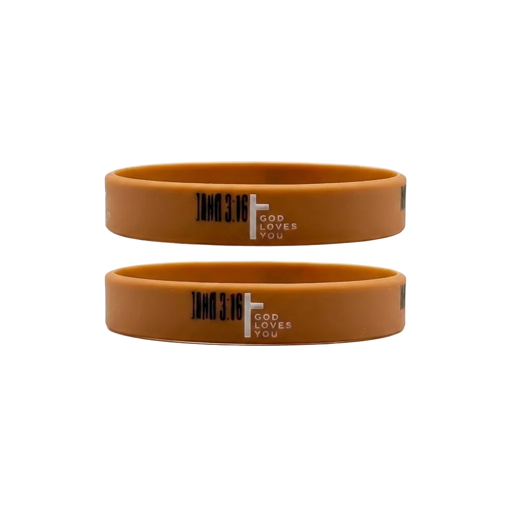 Minimalist Cross John 3:16 Wristband