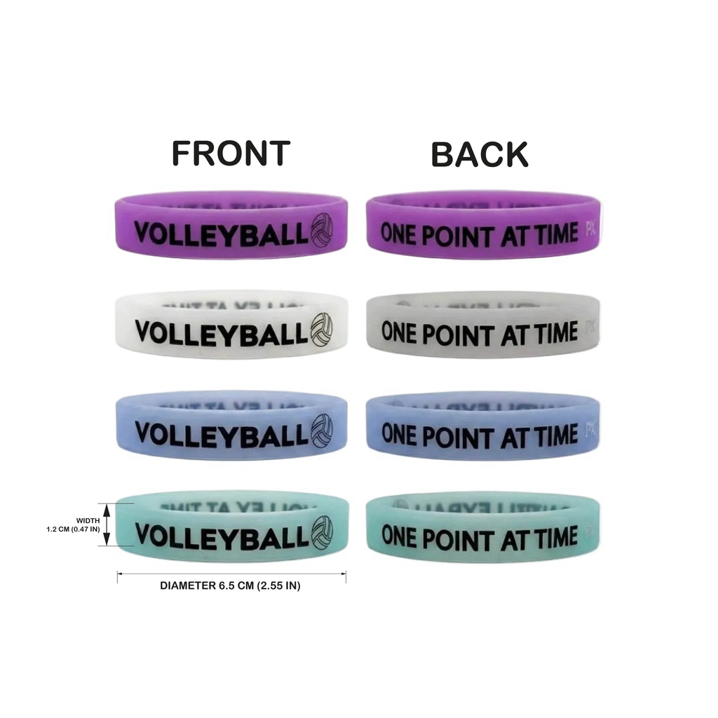 Luminous Volleyball Wristband – One Point At Time (4 Pack)