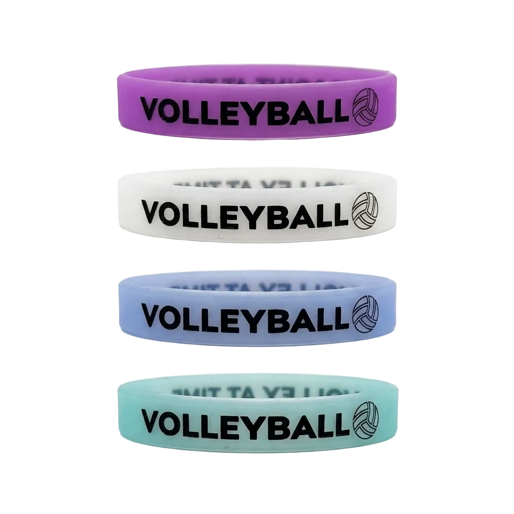 Luminous Volleyball Wristband – One Point At Time (4 Pack)