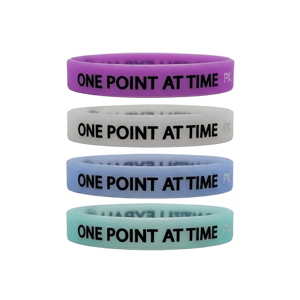 Luminous Volleyball Wristband – One Point At Time (4 Pack)