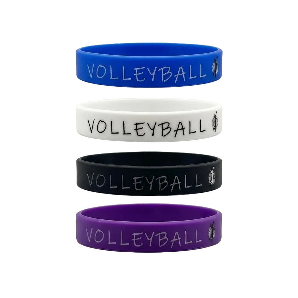 Volleyball Wristband – No Pain No Gain (4 Pack)