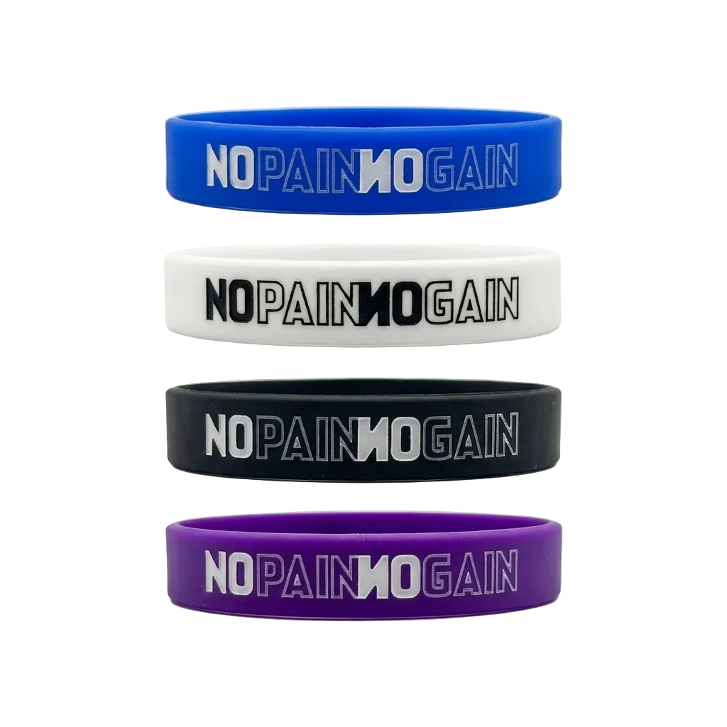 Volleyball Wristband – No Pain No Gain (4 Pack)